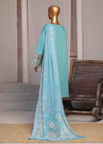 Bin Saeed Fabric - LF-CE-074 E- 3 Piece Embroidered Stitched Suit