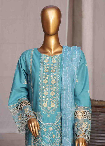 Bin Saeed Fabric - LF-CE-074 E- 3 Piece Embroidered Stitched Suit