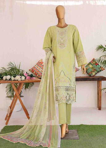 Bin Saeed Fabric - LF-CE-092- 3 Piece Embroidered Stitched Suit