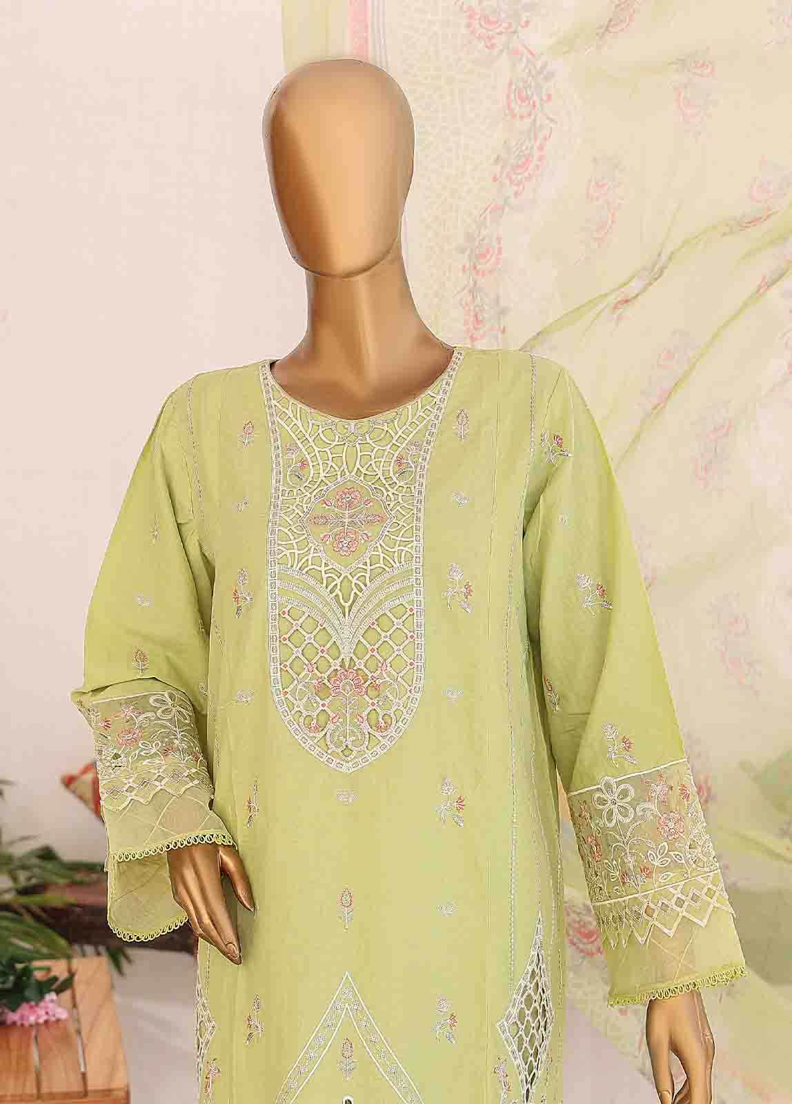 Bin Saeed Fabric - LF-CE-092- 3 Piece Embroidered Stitched Suit