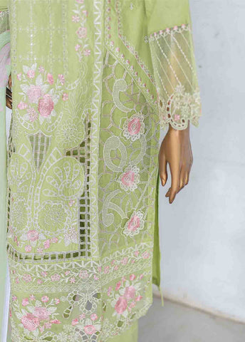 Bin Saeed Fabric - LF-CE-092 B -3 Piece Printed Embroidered Suit
