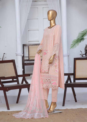 Bin Saeed Fabric - LF-CE-095 A- 3 Piece Embroidered Stitched Suit