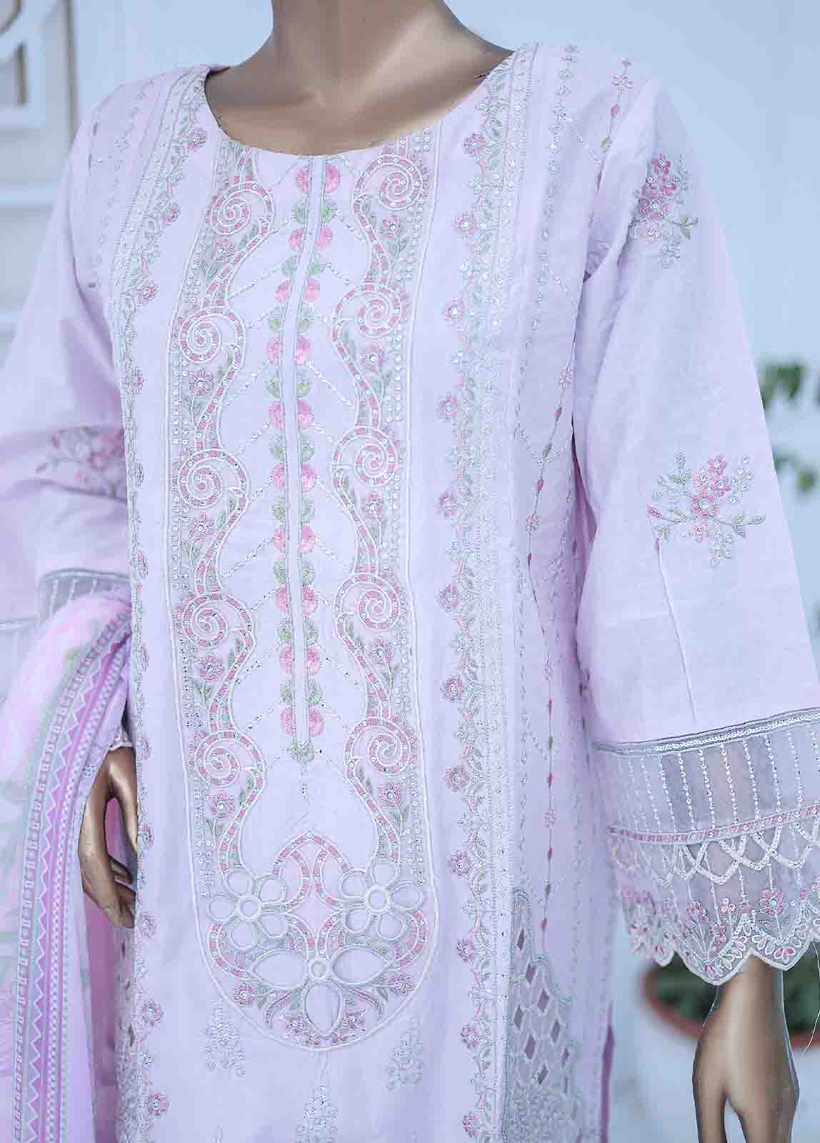 Bin Saeed Fabric - LF-CE-096- 3 Piece Embroidered Stitched Suit