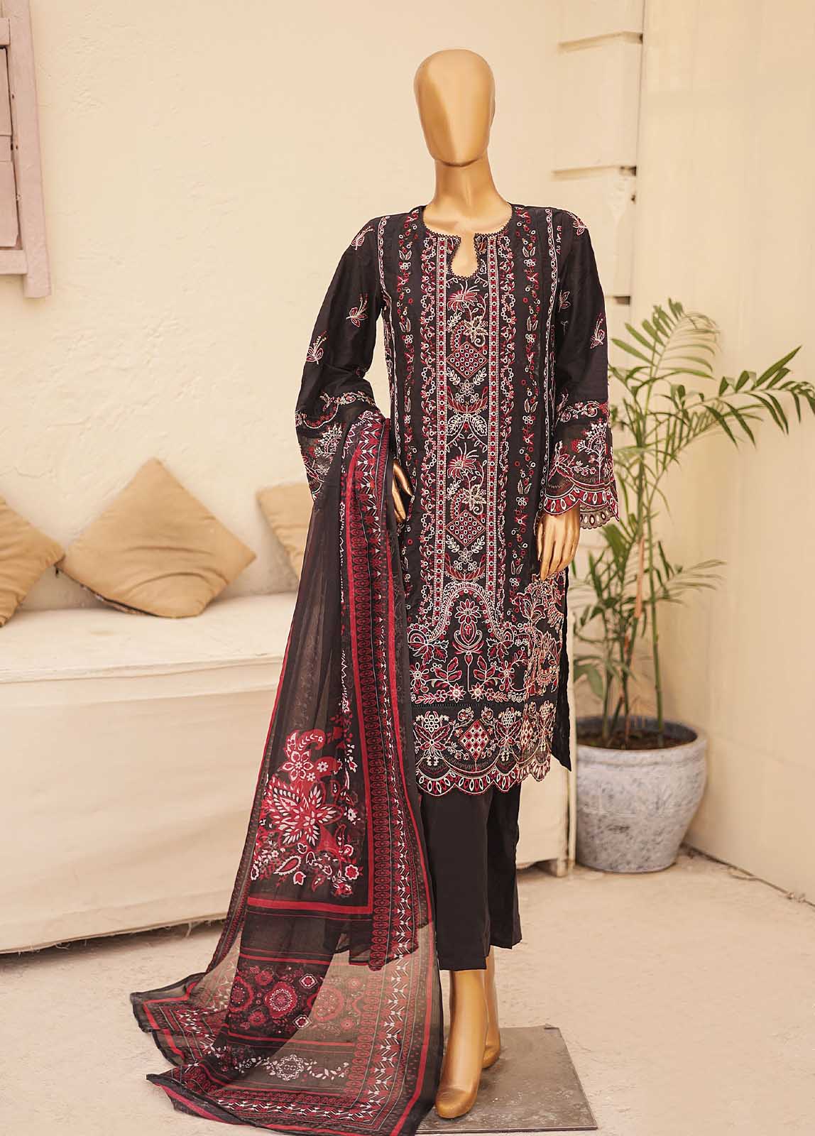 Bin Saeed Fabric - LF-CK-012-3 Piece Chikankari Stitched Suit