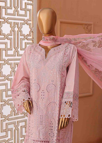 Bin Saeed Fabric - LF-CK-0134 A-3 Piece Chikankari Stitched Suit