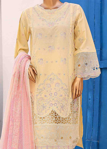 Bin Saeed Fabric - LF-CK-0136 C-3 Piece Chikankari Stitched Suit