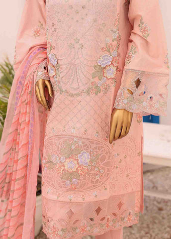 Bin Saeed Fabric - LF-CK-0139 C-3 Piece Chikankari Stitched Suit