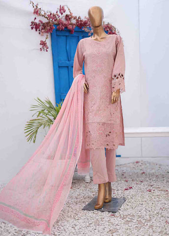 Bin Saeed Fabric - LF-CK-0141 A-3 Piece Chikankari Stitched Suit