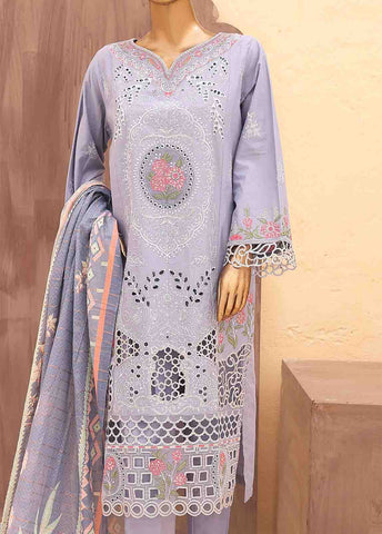 Bin Saeed Fabric - LF-CK-0143 A-3 Piece Chikankari Stitched Suit