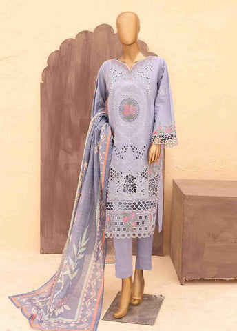 Bin Saeed Fabric - LF-CK-0143 A-3 Piece Chikankari Stitched Suit