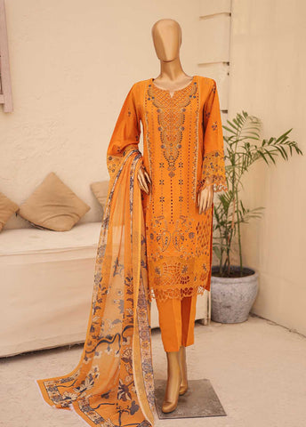 Bin Saeed Fabric - LF-CK-018-3 Piece Chikankari Stitched Suit