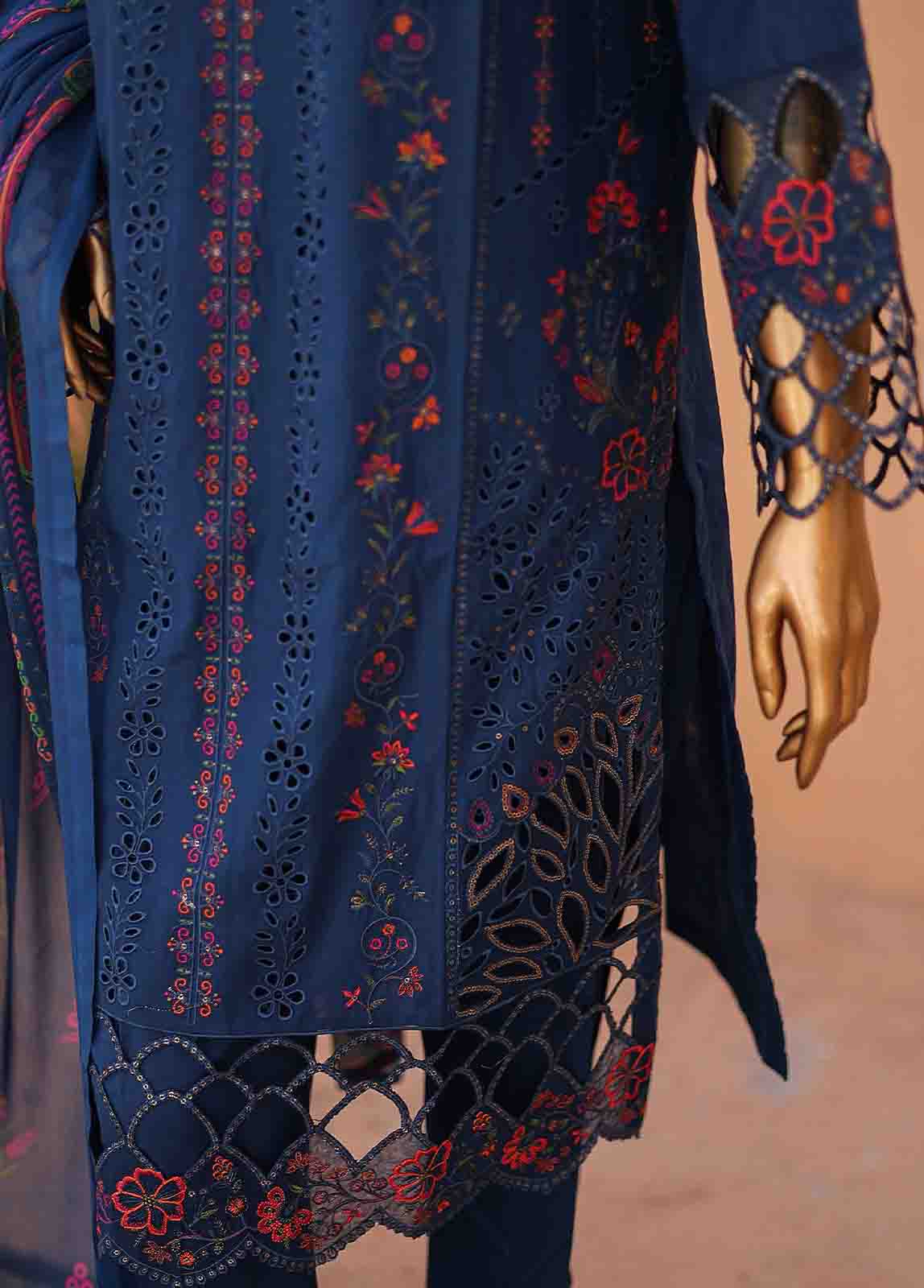 Bin Saeed Fabric - LF-CK-048-3 Piece Chikankari Stitched Suit