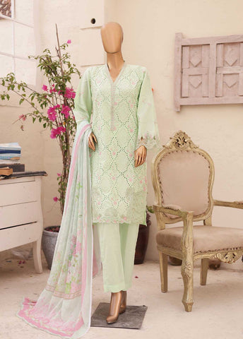 Bin Saeed Fabric - LF-CK-094-3 Piece Chikankari Stitched Suit
