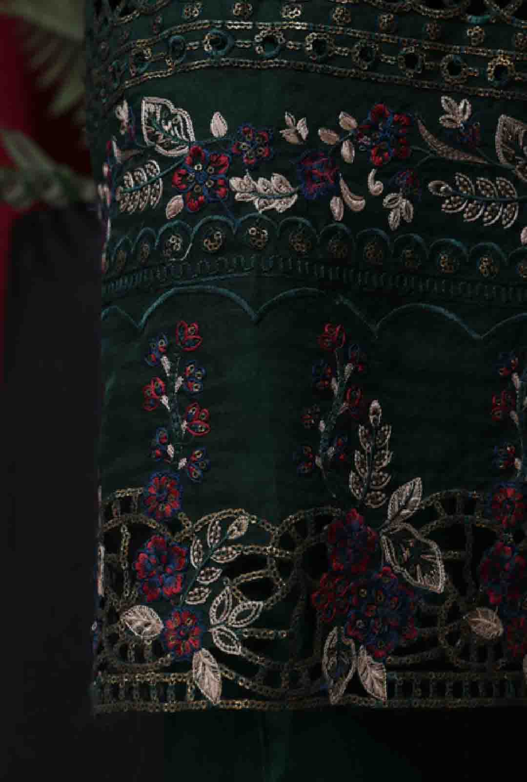 Bin Saeed Fabric - LF-D-036 - 3 Piece Luxury Embroidered Stitched Suit