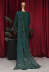 LF-D-036 - 3 Piece Luxury Embroidered Stitched Suit