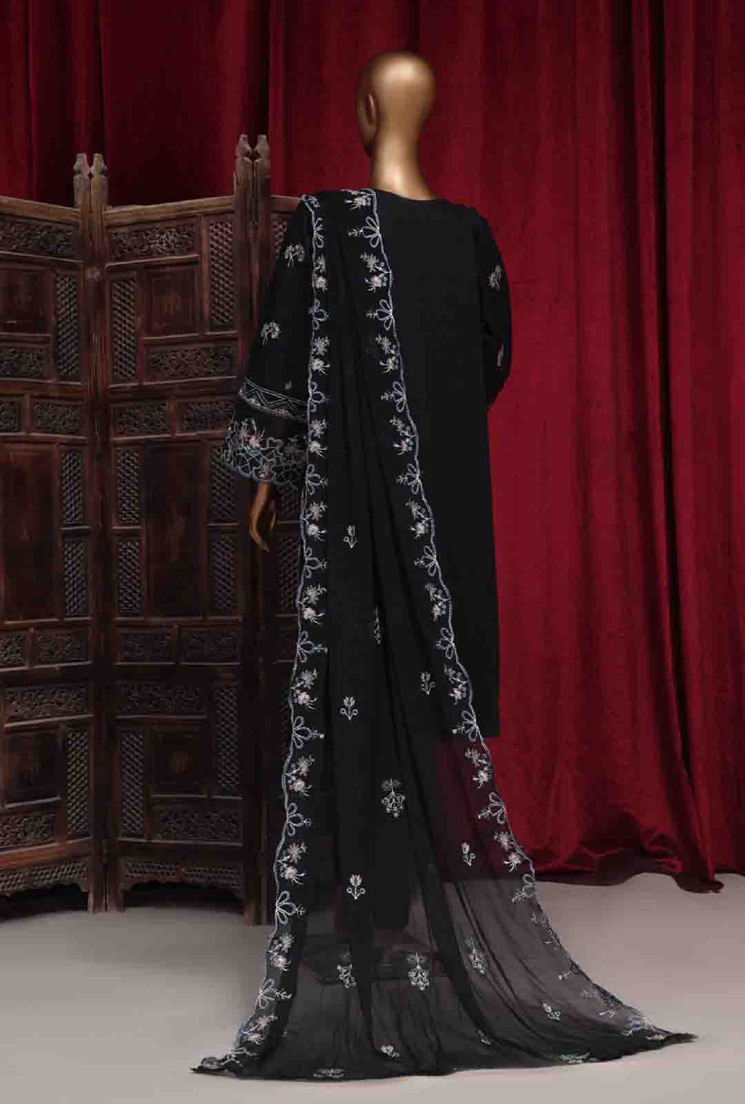 Bin Saeed Fabric - LF-D-102A- 3 Piece Luxury Embroidered Stitched Suit