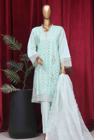 Bin Saeed Fabric - LF-D-137 B- 3 Piece Luxury Embroidered Stitched Suit