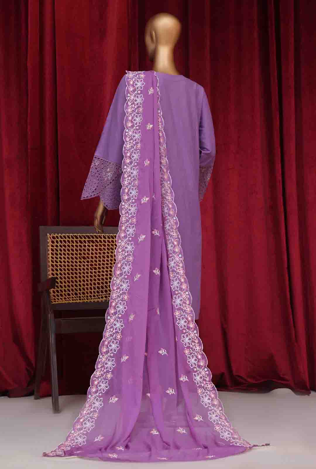 Bin Saeed Fabric - LF-D-147 A- 3 Piece Luxury Embroidered Stitched Suit