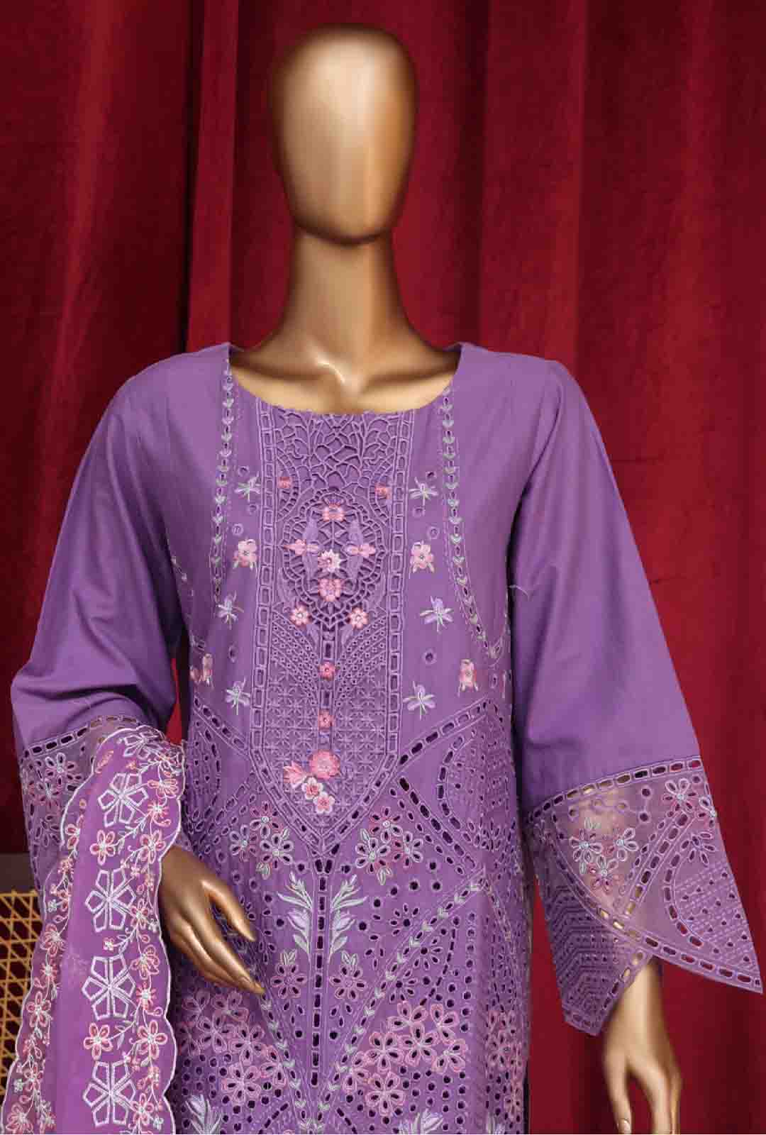 Bin Saeed Fabric - LF-D-147 A- 3 Piece Luxury Embroidered Stitched Suit