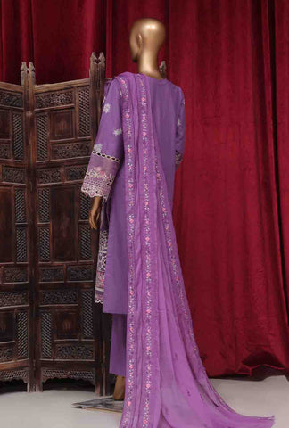 Bin Saeed Fabric - LF-D-147 B- 3 Piece Luxury Embroidered Stitched Suit