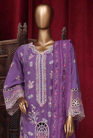 Bin Saeed Fabric - LF-D-147 B- 3 Piece Luxury Embroidered Stitched Suit