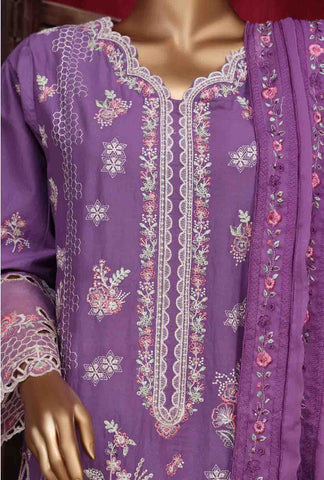 Bin Saeed Fabric - LF-D-147 B- 3 Piece Luxury Embroidered Stitched Suit