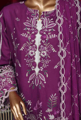 Bin Saeed Fabric - LF-D-39 A- 3 Piece Luxury Embroidered Stitched Suit