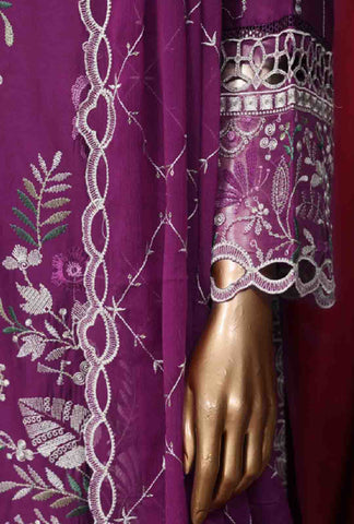 Bin Saeed Fabric - LF-D-39 A- 3 Piece Luxury Embroidered Stitched Suit