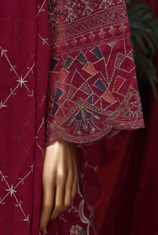 Bin Saeed Fabric - LF-D-39 C- 3 Piece Luxury Embroidered Stitched Suit