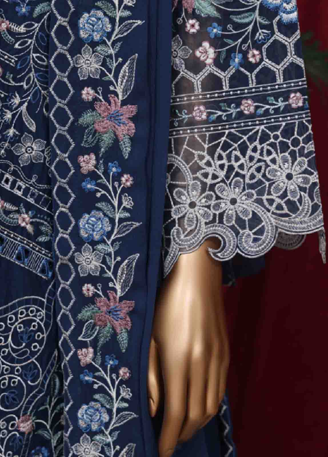 Bin Saeed Fabric - LF-D-59 - 3 Piece Luxury Embroidered Stitched Suit