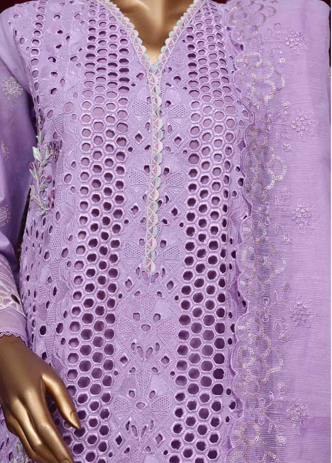 Bin Saeed Fabric - LF-ED-005- 3 Piece Luxury Embroidered Stitched Suit