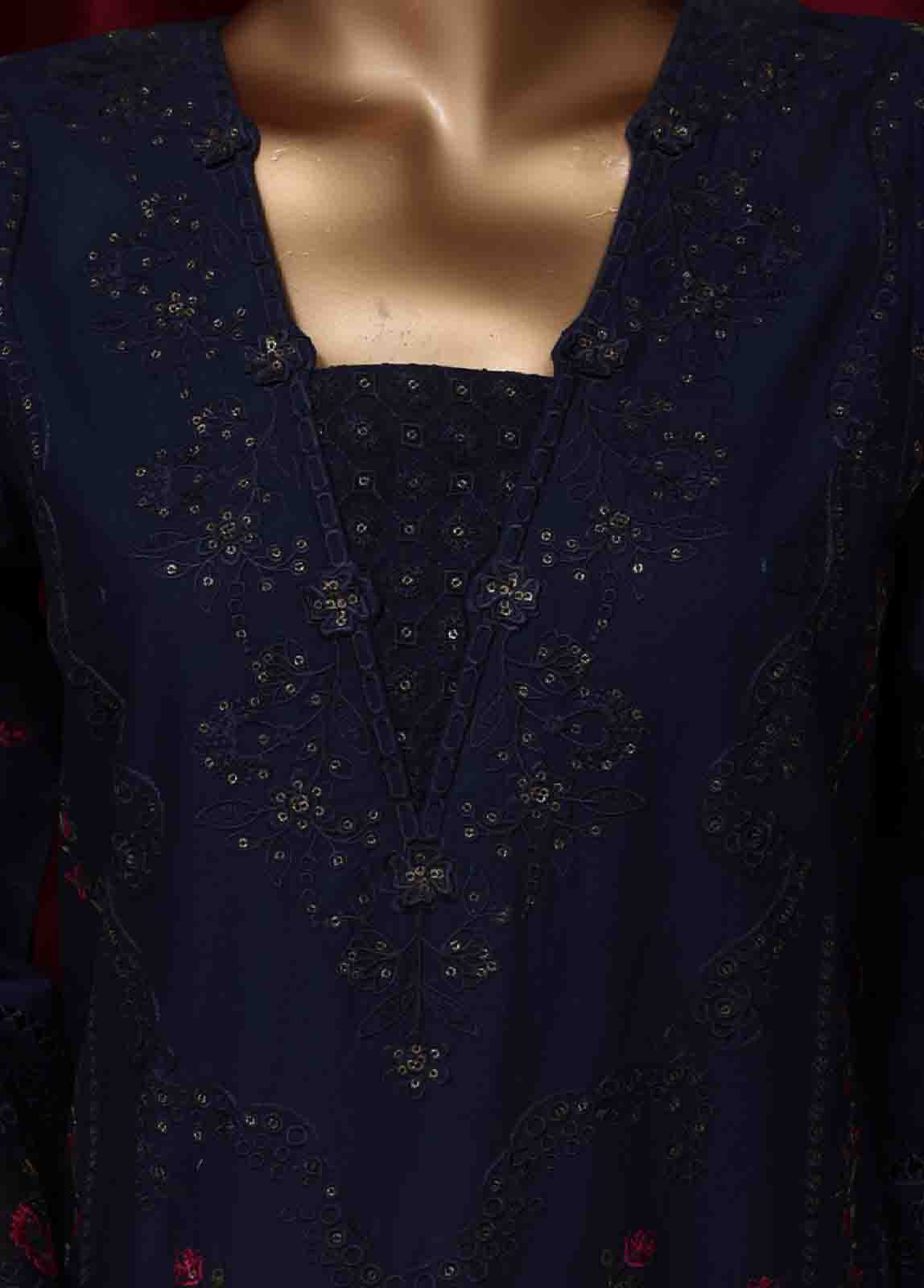 Bin Saeed Fabric - LF-ED-0101A- 3 Piece Luxury Embroidered Stitched Suit