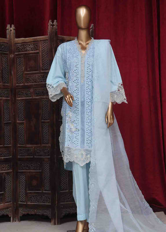 Bin Saeed Fabric - LF-ED-0150 B- 3 Piece Luxury Embroidered Stitched Suit
