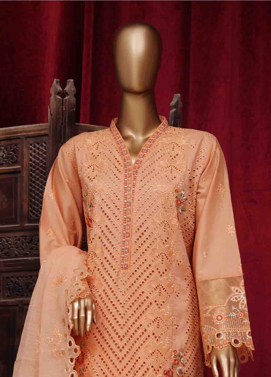 Bin Saeed Fabric - LF-ED-025- 3 Piece Luxury Embroidered Stitched Suit