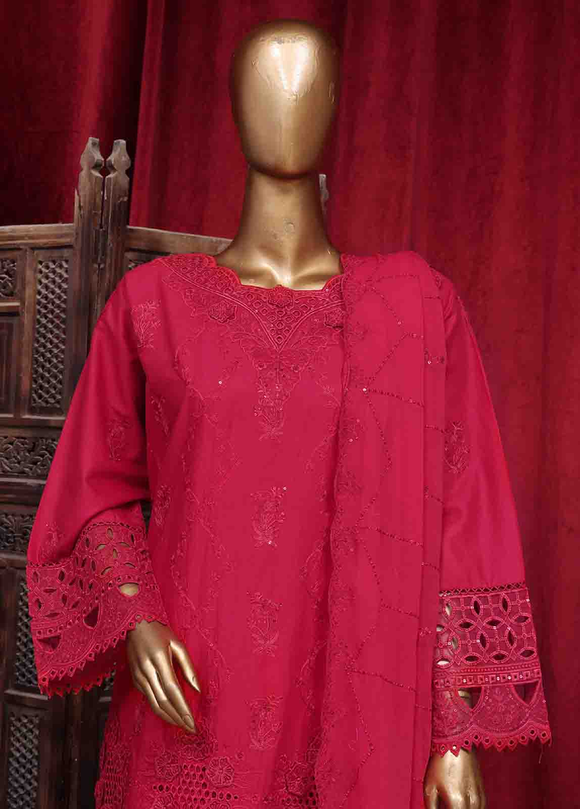 Bin Saeed Fabric - LF-ED-048A- 3 Piece Luxury Embroidered Stitched Suit