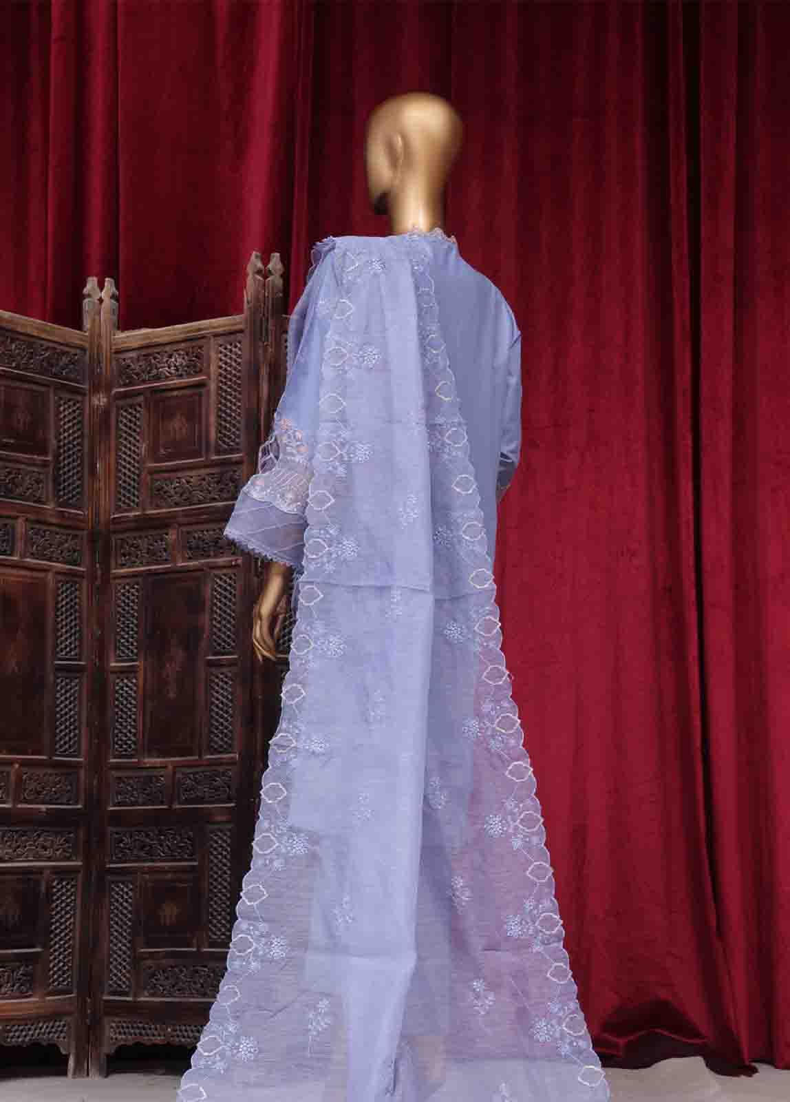 Bin Saeed Fabric - LF-ED-143 B- 3 Piece Luxury Embroidered Stitched Suit