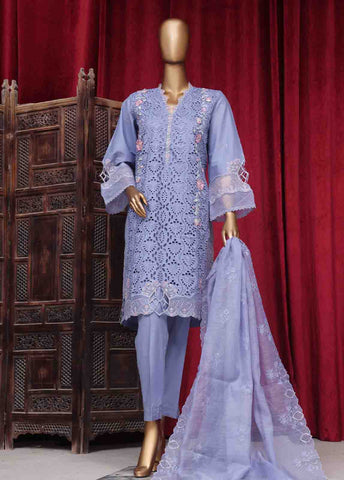 Bin Saeed Fabric - LF-ED-143 B- 3 Piece Luxury Embroidered Stitched Suit