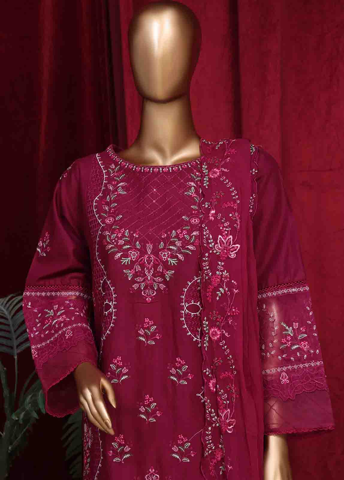 Bin Saeed Fabric - LF-ED-39B- 3 Piece Luxury Embroidered Stitched Suit