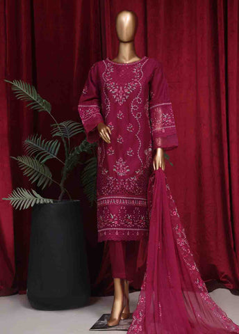 Bin Saeed Fabric - LF-ED-39B- 3 Piece Luxury Embroidered Stitched Suit