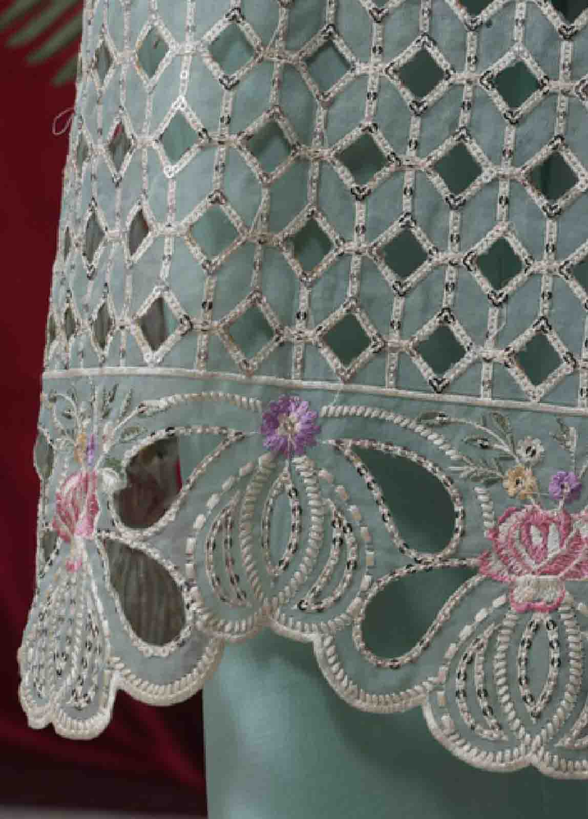 Bin Saeed Fabric - LF-ED-43A- 3 Piece Luxury Embroidered Stitched Suit