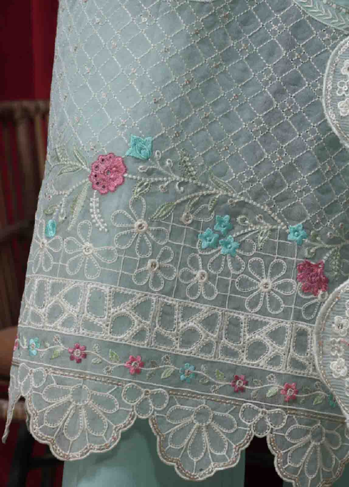 Bin Saeed Fabric - LF-ED-43 B- 3 Piece Luxury Embroidered Stitched Suit