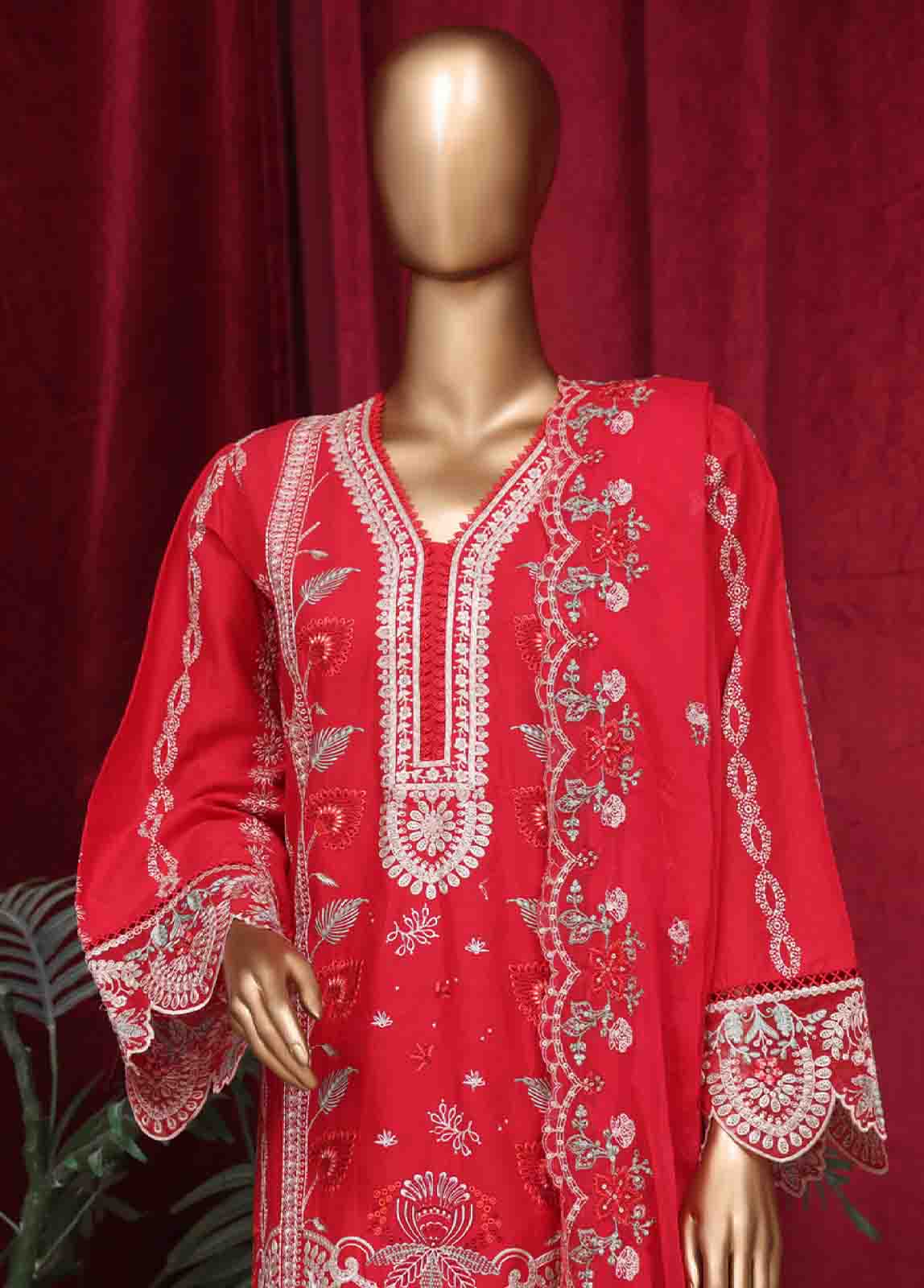 Bin Saeed Fabric - LF-ED-48 B- 3 Piece Luxury Embroidered Stitched Suit