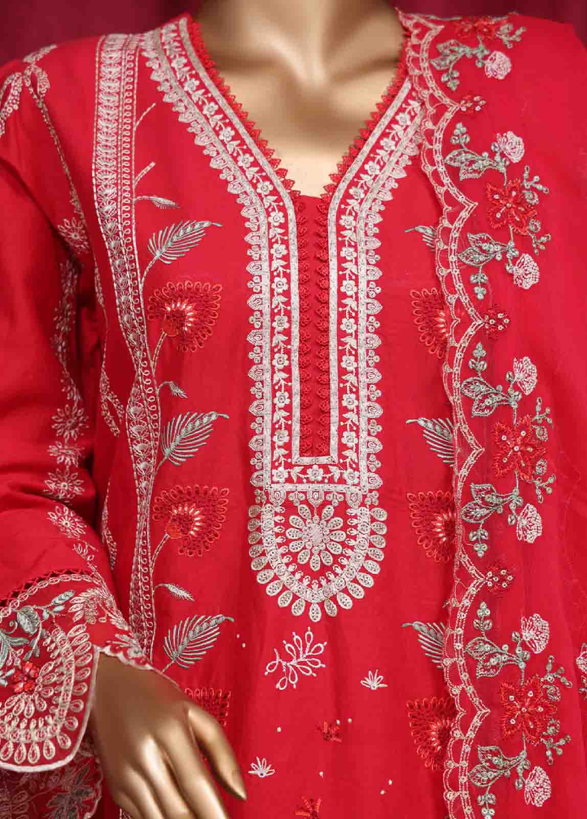 Bin Saeed Fabric - LF-ED-48 B- 3 Piece Luxury Embroidered Stitched Suit