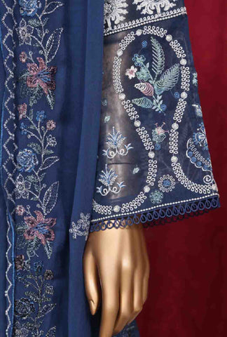 Bin Saeed Fabric - LF-ED-59- 3 Piece Luxury Embroidered Stitched Suit