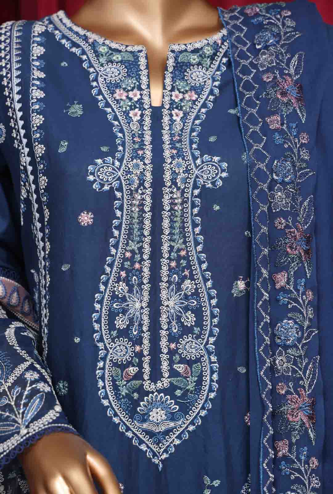 Bin Saeed Fabric - LF-ED-59- 3 Piece Luxury Embroidered Stitched Suit
