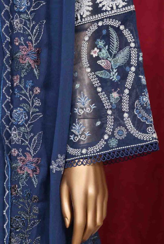 LF-ED-59- 3 Piece Luxury Embroidered Stitched Suit
