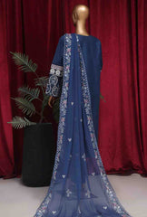 LF-ED-59- 3 Piece Luxury Embroidered Stitched Suit