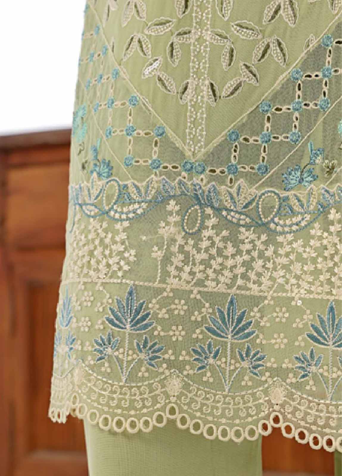 Bin Saeed Fabric - LF-EMB-0133C- 3 Piece Embroidered Stitched Suit