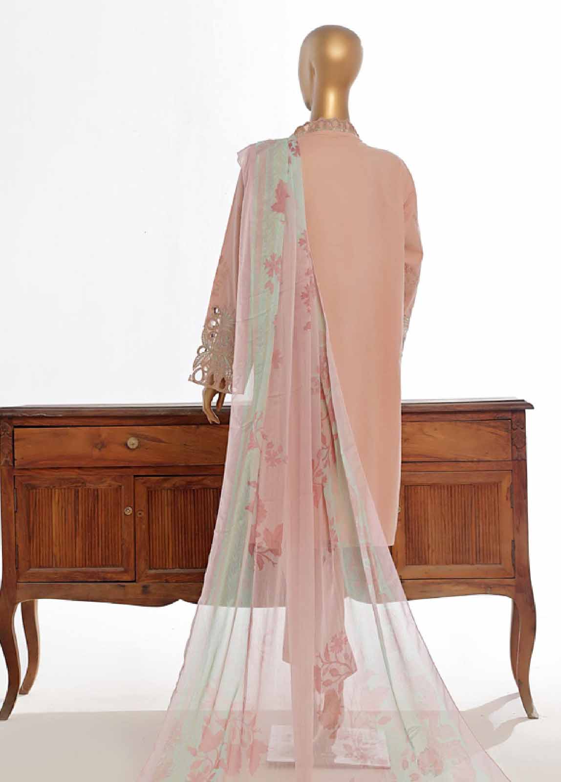 Bin Saeed Fabric - LF-EMB-0141C- 3 Piece Embroidered Stitched Suit