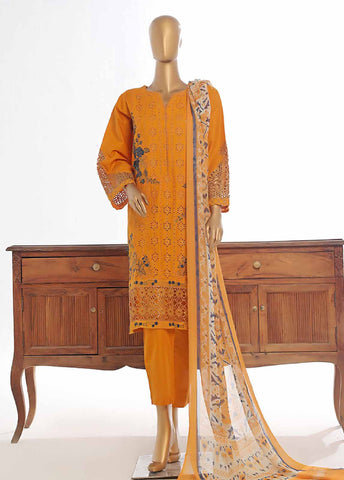 Bin Saeed Fabric - LF-EMB-0145C- 3 Piece Embroidered Stitched Suit